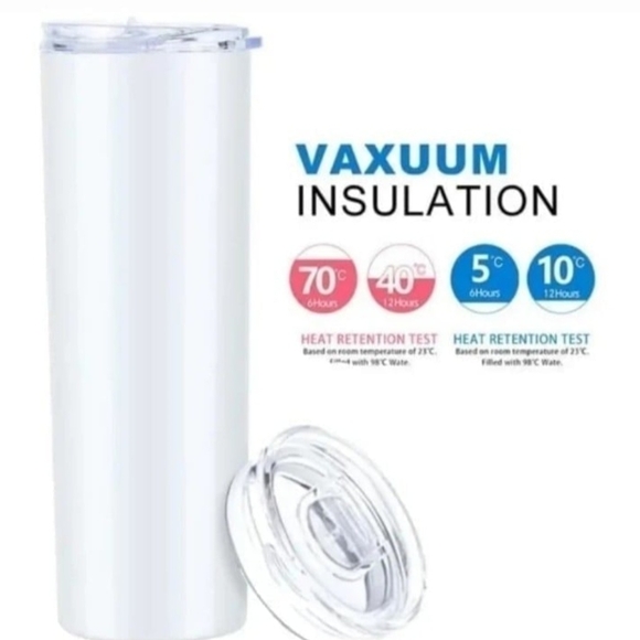 Private Listing Custom Tumbler 20oz Skinny Hot/Cold Sublimated NIB - Picture 5 of 5